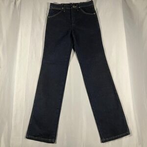 Wrangler Jeans Mens 28x32 Blue Cowboy Cut Straight Leg Denim Dark Wash 933SEDD